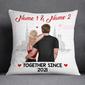 Personalized Couple Together Since Pillow