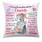 Personalized Mom Grandma Son Daughter Grandson Granddaughter Baby Elephant Pillow