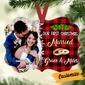 Personalized Couple First Christmas Married Engaged Photo Benelux Ornament