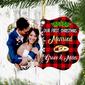 Personalized Couple First Christmas Married Engaged Photo Benelux Ornament