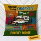 Personalized Camping Family Campsite Pillow