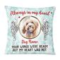 Personalized Dog Memo Photo Pillow