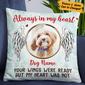 Personalized Dog Memo Photo Pillow