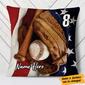 Personalized Christmas Gift For Baseball Lover, Love Baseball Pillow