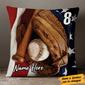 Personalized Christmas Gift For Baseball Lover, Love Baseball Pillow