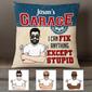 Personalized Garage Mechanic Pillow