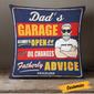 Personalized Garage Dad Grandpa Pillow