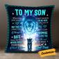 Personalized Dad Grandpa To My Son Grandson Lion Pillow