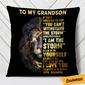 Personalized Dad Grandpa To My Son Grandson Pillow