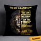 Personalized Dad Grandpa To My Son Grandson Pillow