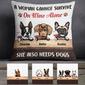 Personalized Cannot Survive Without Dog  Pillow