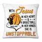 Personalized Basketball Gift For Basketball Fan, Love Basketball Pillow