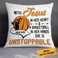 Personalized Basketball Gift For Basketball Fan, Love Basketball Pillow