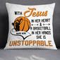 Personalized Basketball Gift For Basketball Fan, Love Basketball Pillow