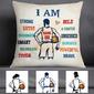 Personalized Love Basketball Player Pillow