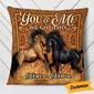 Personalized Anniversary Gift, Valentine Gift, Husband And Wife, Couple, Horse Couple Love Pillow