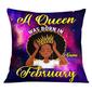 Personalized Birthday Gifts For Her, Afro Birthday, A Queen Was Born In Pillow