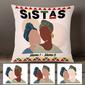 Personalized Best Friends Gifts, Best Friend, To My Bestie Sistas Pillow, Best Friend Birthday Gift, Moving Away Gift