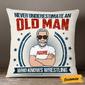 Personalized Fathers Day Gift, Wrestling Dad Grandpa Pillow