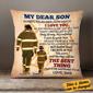 Personalized Firefighter Dad Grandpa To Son Grandson Pillow