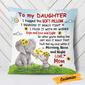 Personalized Elephant Mom Grandma To Daughter Granddaughter Son Grandson Hug This Pillow