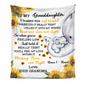 Personalized Daughter Granddaughter Elephant Sunflower Blanket