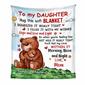 Personalized Bear Daughter Hug This Blanket