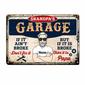 Personalized Garage Dad Grandpa Metal Sign