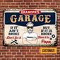 Personalized Garage Dad Grandpa Metal Sign