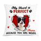 Personalized Photo Dog Owner My Heart Pillow