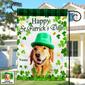 Personalized St Patrick's Day Dog Cat Photo Flag