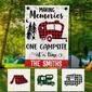 Personalized Camping Memories Christmas Flag