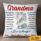 Personalized Elephant Gift For Grandma  Pillow