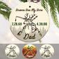 Personalized Haven Has My Hero Dad Memorial  Circle Ornament