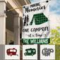 Personalized Camping Memories Christmas Flag