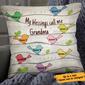 Personalized My Blessings Call Me Grandma  Pillow