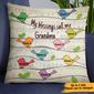 Personalized My Blessings Call Me Grandma  Pillow