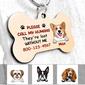 Personalized Dog Mom Christmas Gifts, Dog Mom Call My Humans Bone Pet Tag