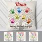 Personalized Grandma Handprint Tree  Pillow