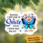 Personalized Angel In Heaven Gifts, Butterfly Memorial Mom Dad Gifts, In Loving  Smile Benelux Ornament