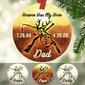Personalized Haven Has My Hero Dad Memorial  Circle Ornament