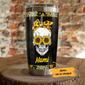 Personalized Sunflower Skull Steel Tumbler
