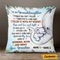 Personalized Mom Grandma Son Grandson Daughter Granddaughter Elephant Birth Annoucement Pillow
