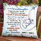 Personalized Mom Grandma Son Grandson Daughter Granddaughter Elephant Birth Annoucement Pillow