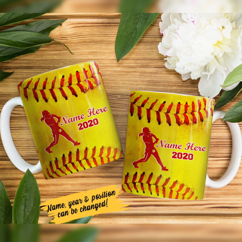 Personalized Softball Mug