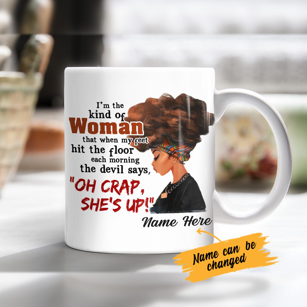 Personalized BWA Oh Crap She's Up Mug - Thegiftio UK