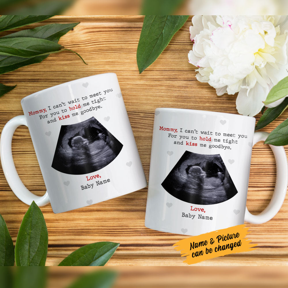 Personalized Baby Ultrasound Mom Dad Mug