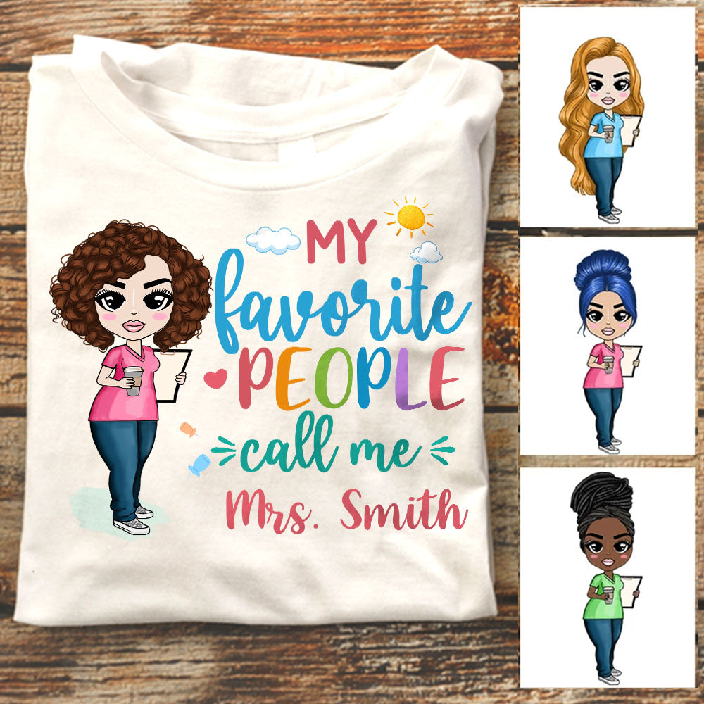 Personalized Call Me Teacher Back To School T Shirt