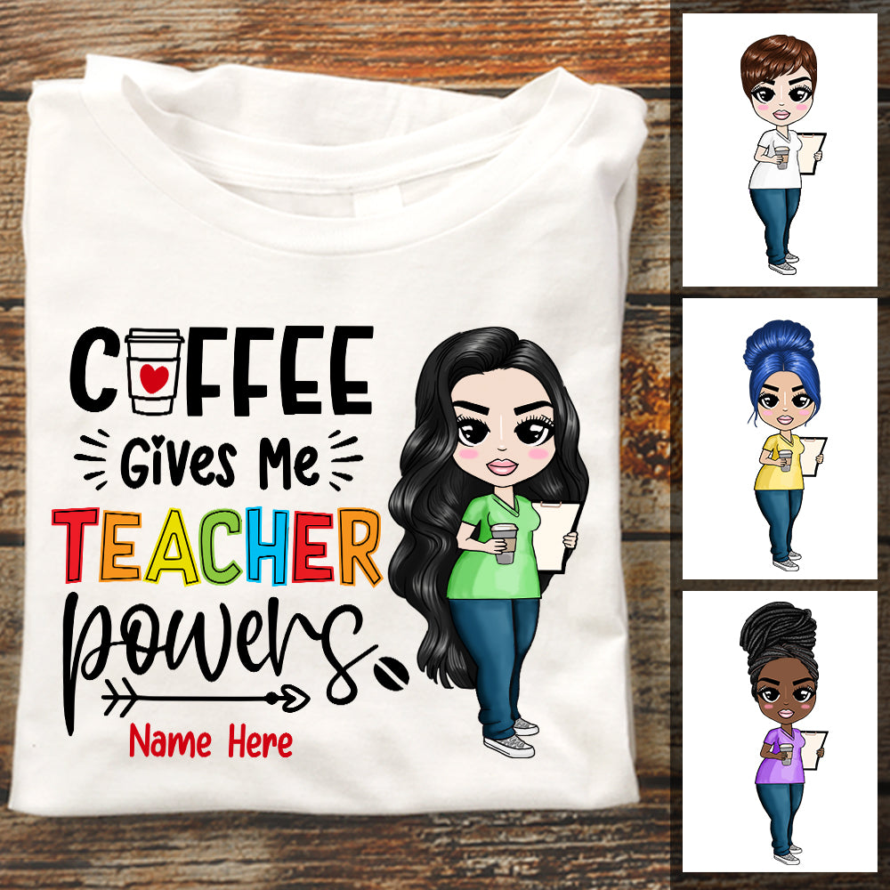 Personalized Teacher Back To School Coffee T Shirt - Thegiftio UK