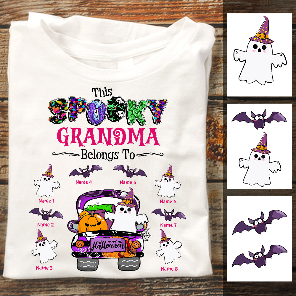 Personalized This Spooky Grandma Fall Halloween T Shirt - Thegiftio UK